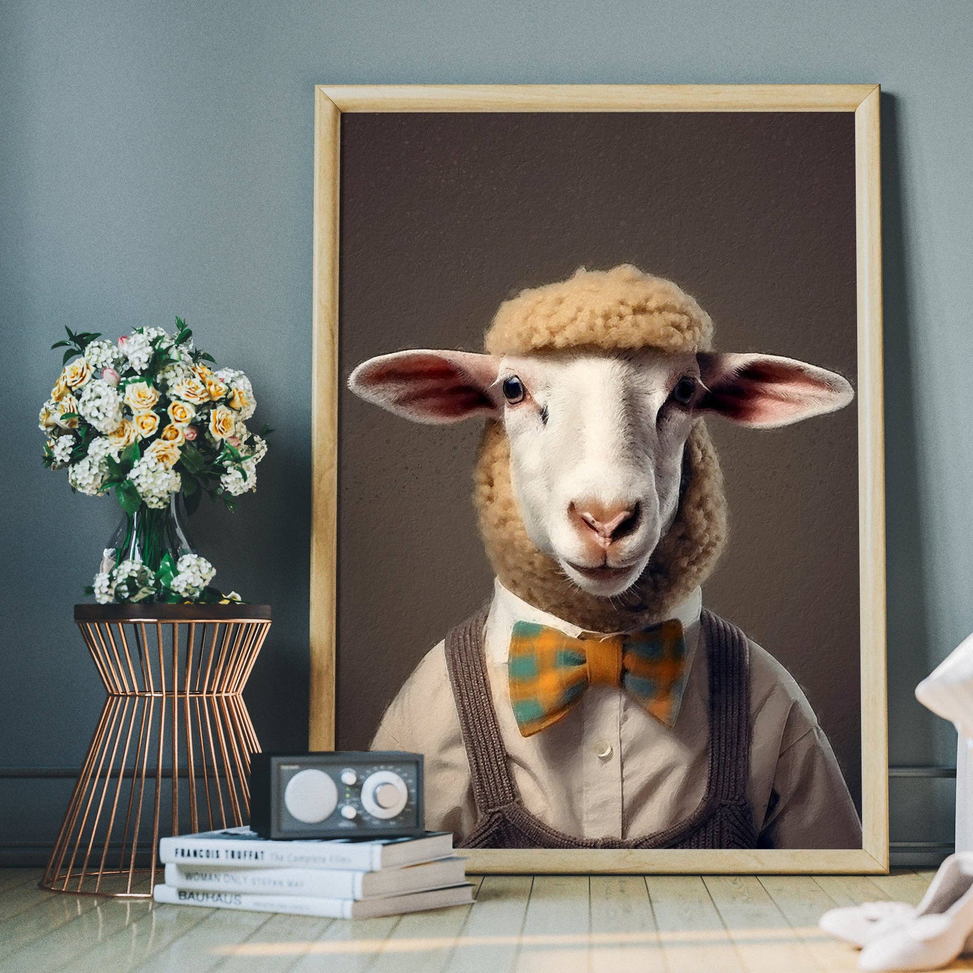 Poster Sheep Animal Portrait