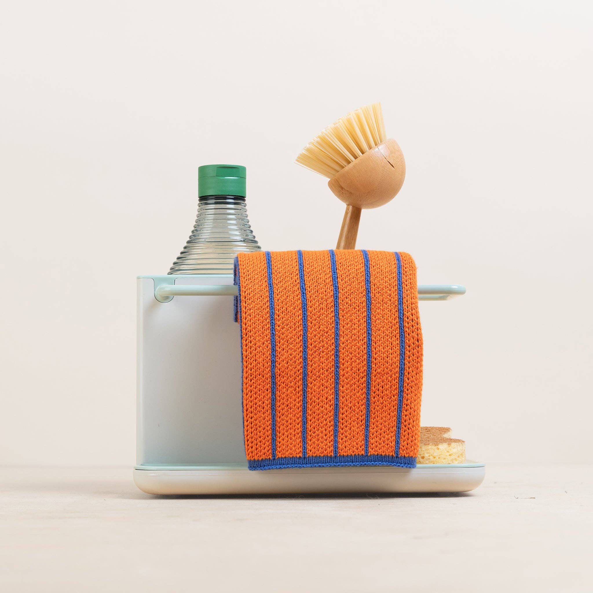 Sophie Home Stripes Orange – Nahaufnahme Baumwollstruktur nachhaltig plastikfrei