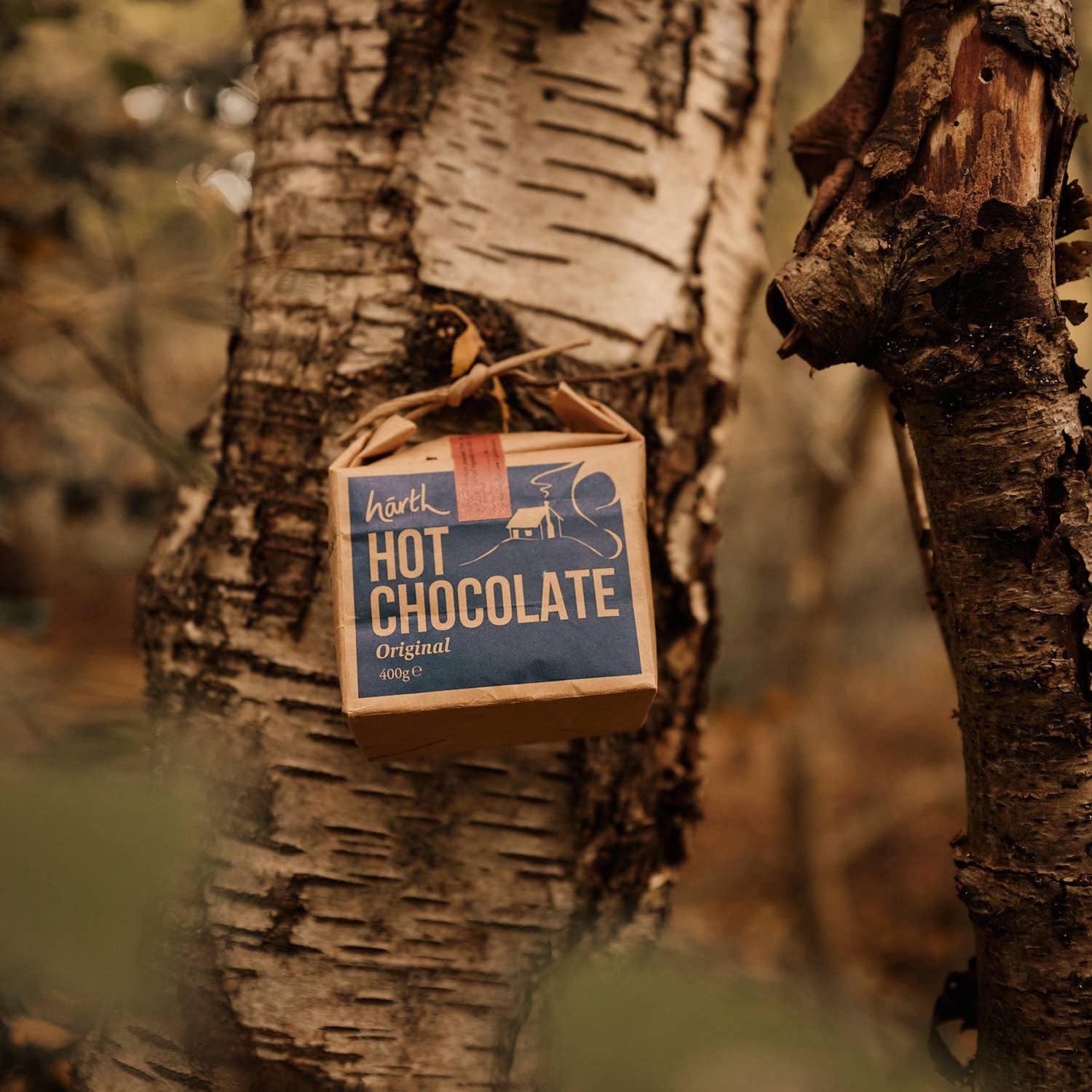 Harth Chocolate Heisse Schokolade Original – Detailansicht Verpackung plastikfrei