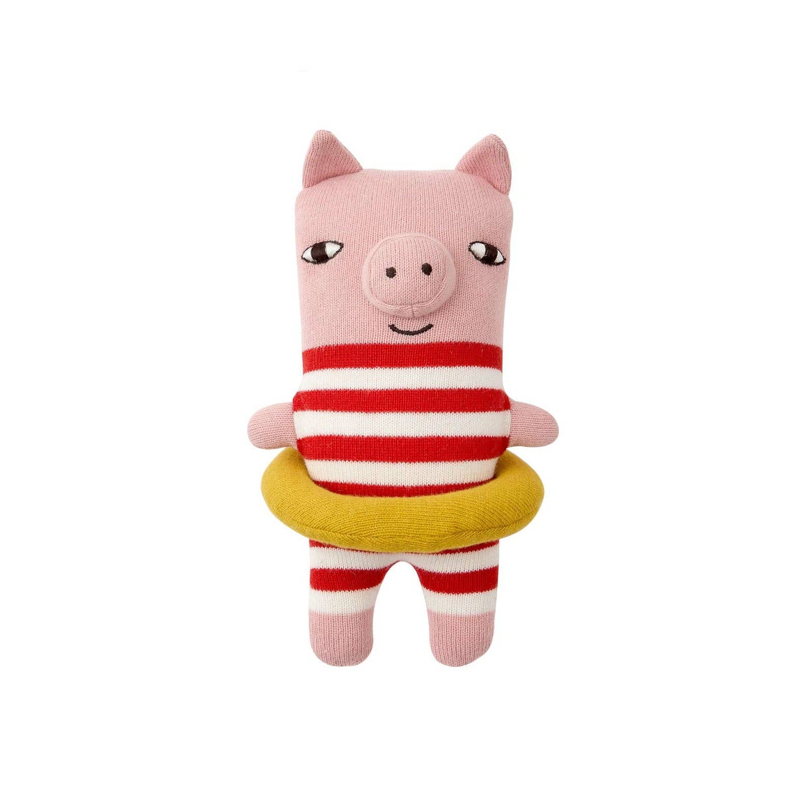 Mitch Pig Wee One von Donna Wilson - Bio-Baumwolle Kuscheltier Schwein mit Pass Geschenk