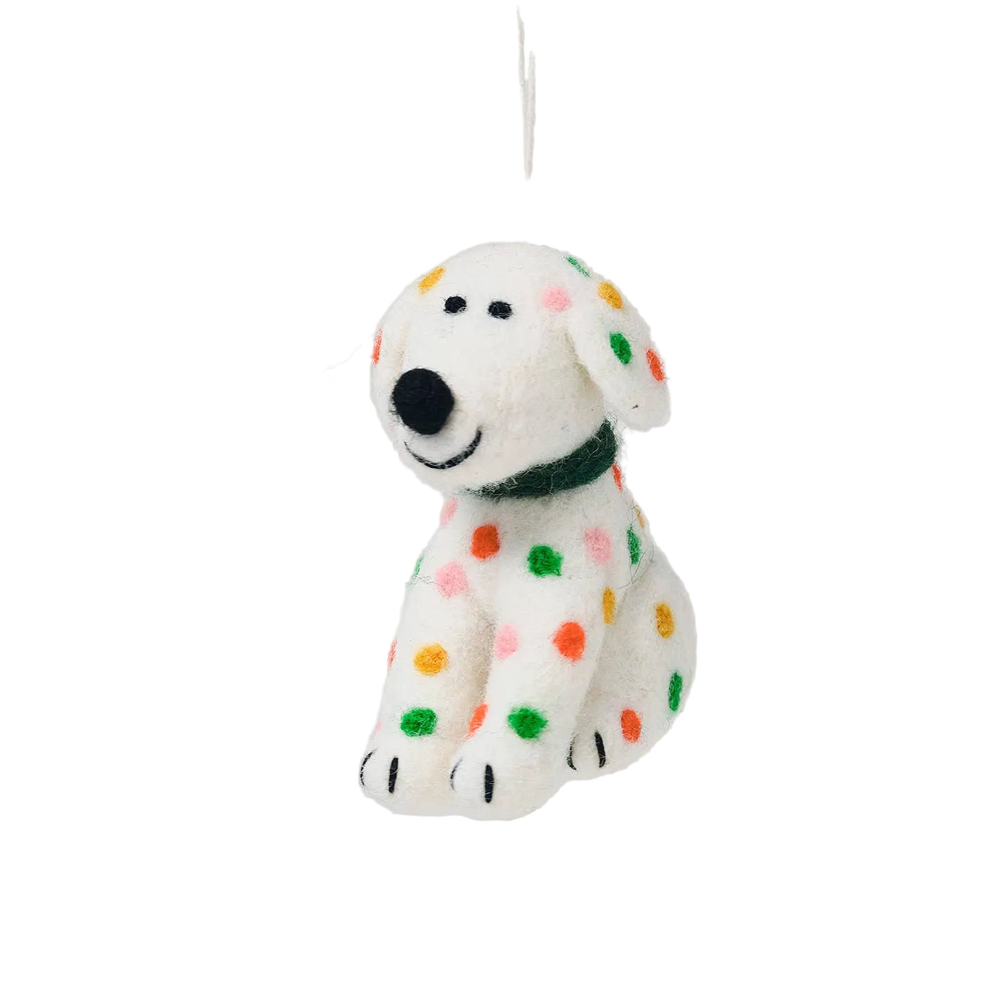 Weihnachtsanhänger Chip Dog von Wrap – handgefertigter Filzanhänger 100% Fairtrade aus Nepal
