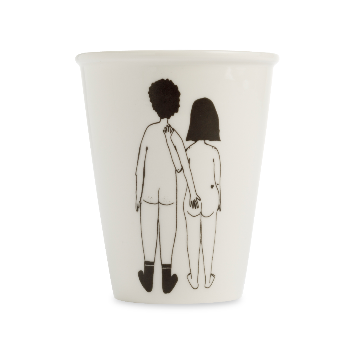 Becher «Naked Couple» von helen b