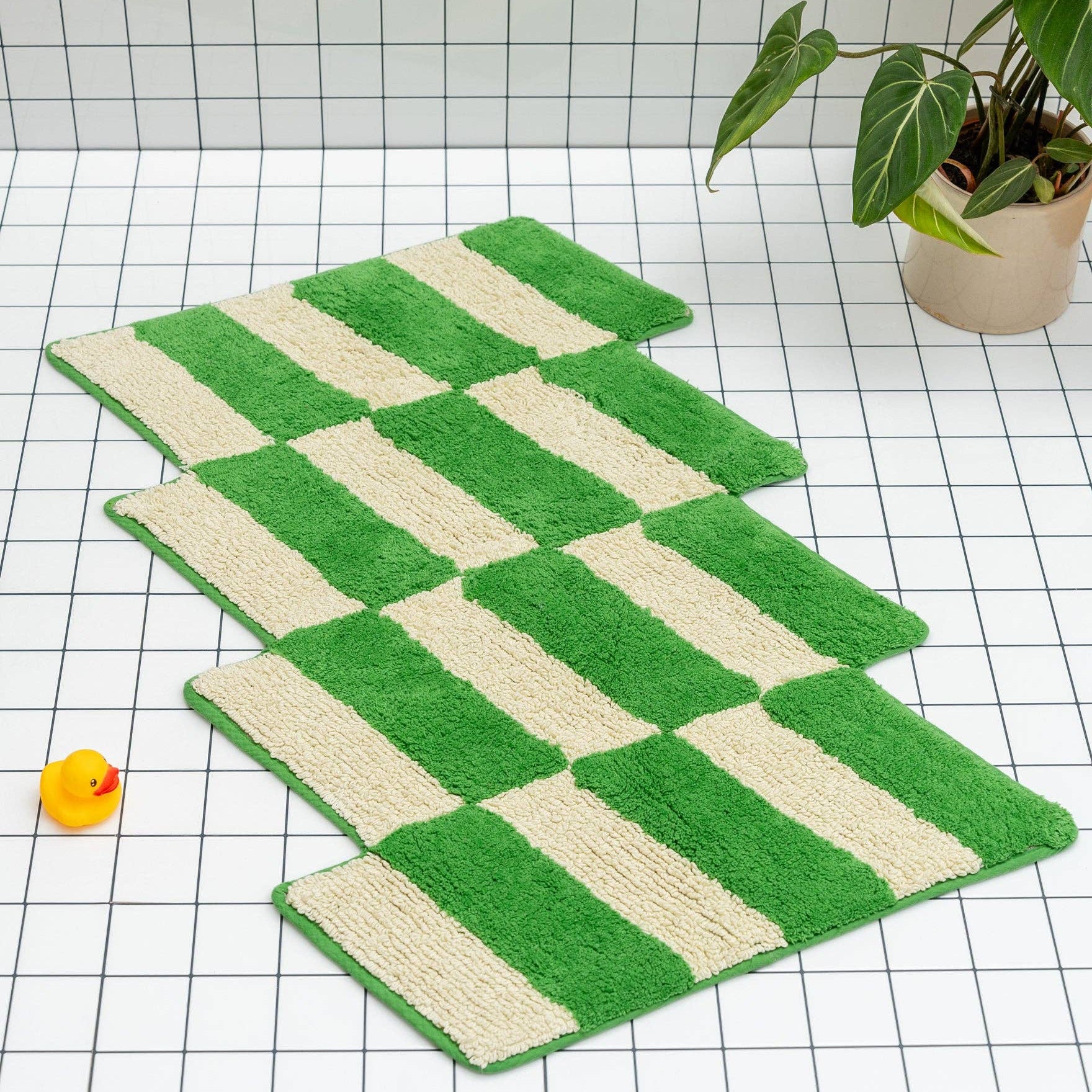 Kassetten-Badematte aus Bio-Baumwolle von Tarta Gelatina