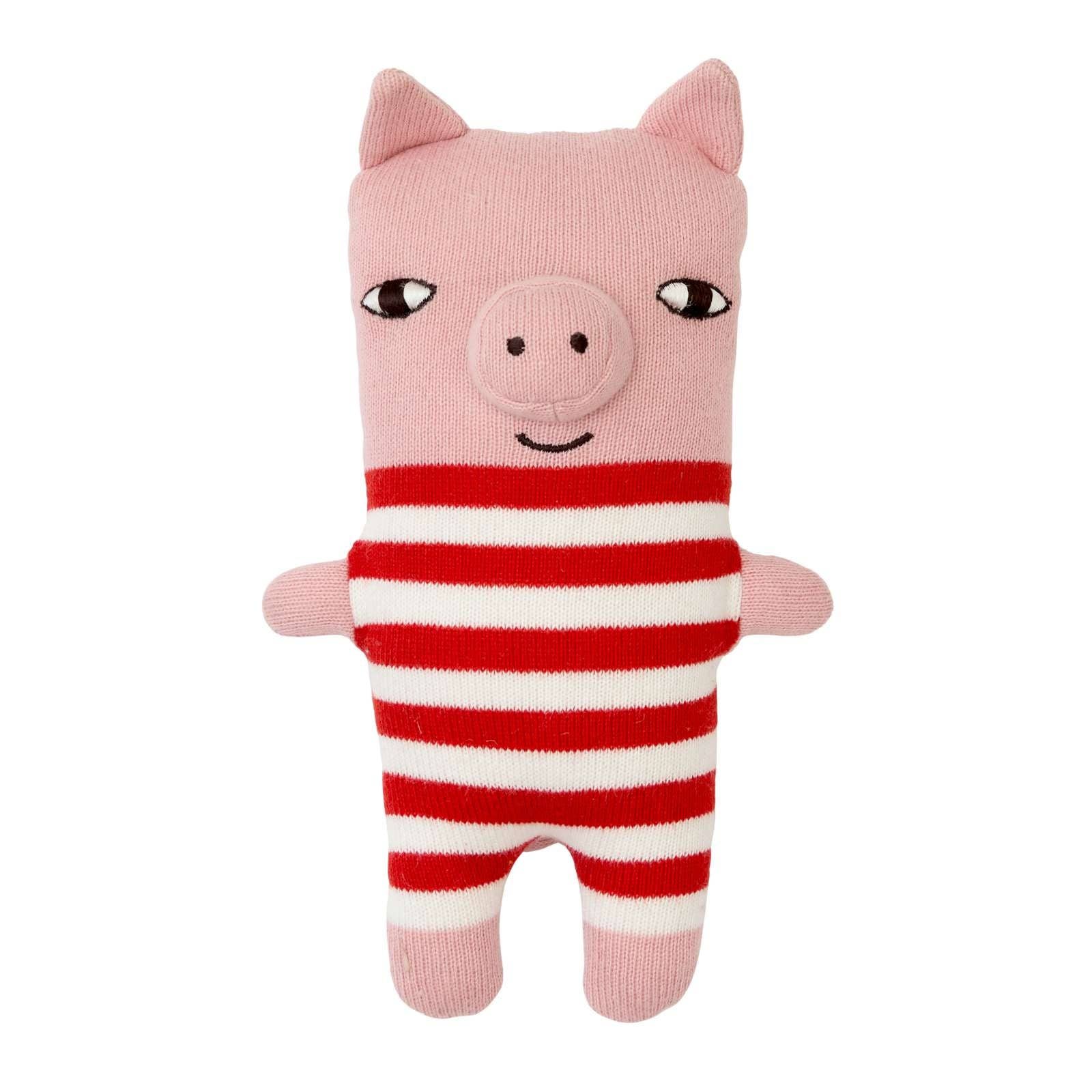 Mitch Pig Wee One von Donna Wilson - Detail handgestrickt Bio-Baumwolle