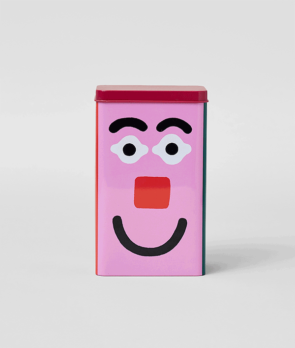 Wrap Vorratsdose Faces – Detailansicht Gesichter-Illustration