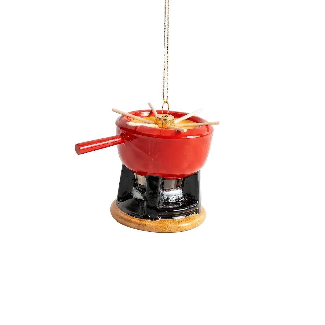 Weihnachtsbaumschmuck Cheese Fondue von Yup in de boom – Glasornament Käsefondue-Caquelon am Christbaum