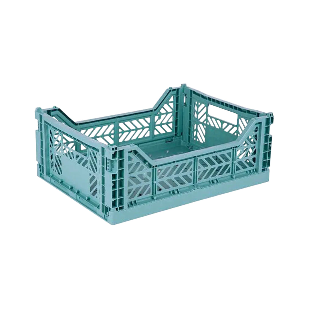 Aykasa Midibox Baby Blue - Faltbare Aufbewahrungsbox recyceltes PP 40x30x14.5cm