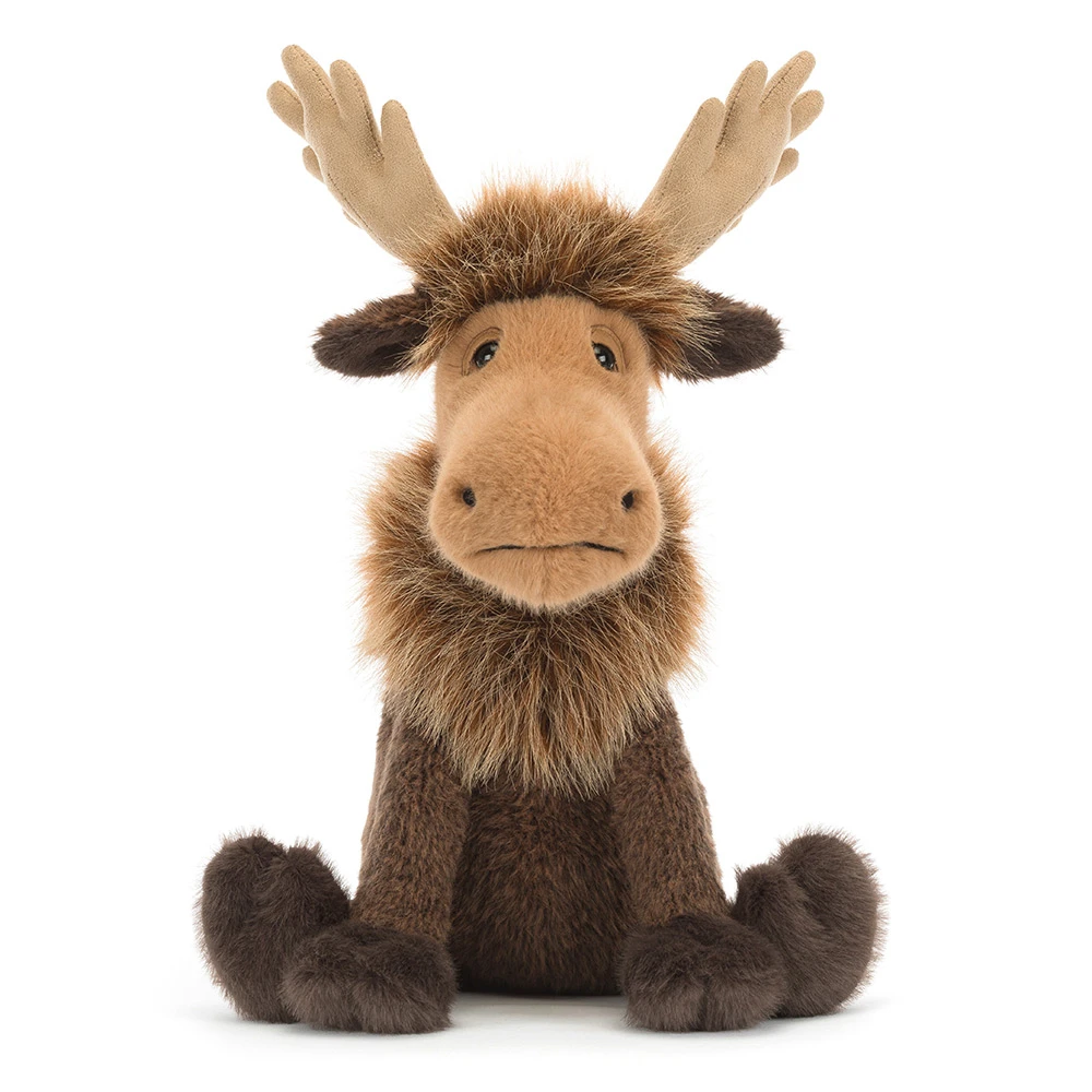Birchly Moose von Jellycat – superweicher Plüschelch ca. 32 cm, Frontansicht