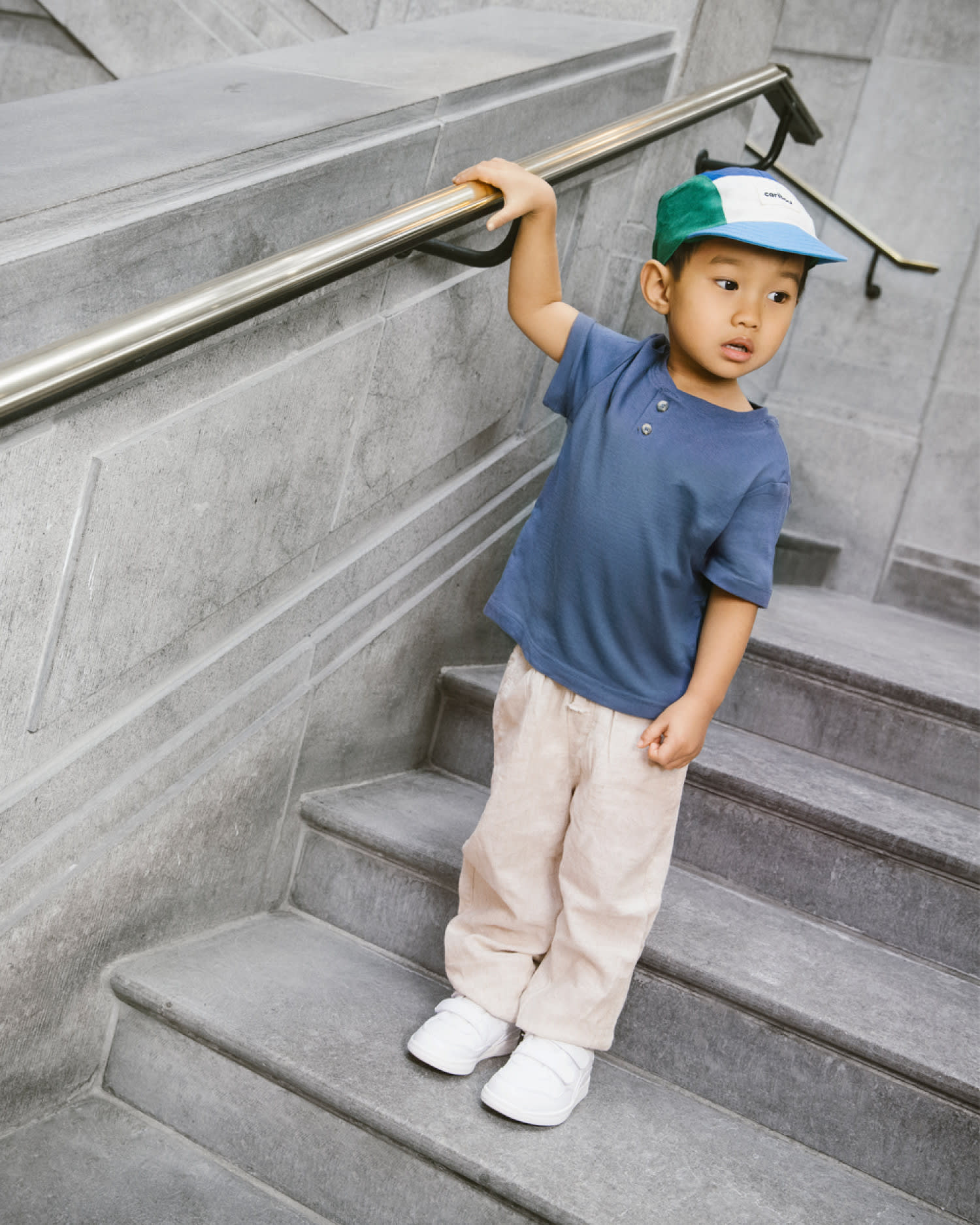 CARIBOU Kinder-Mütze aus 100% Leinen