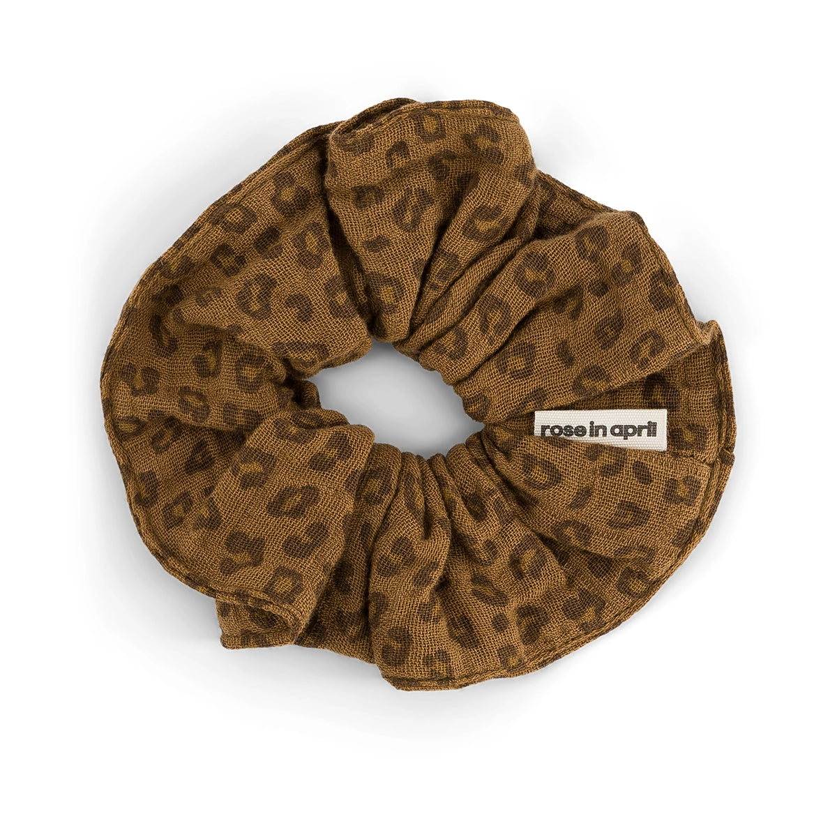 Haargummi Leopard Kümmel von Rose in April – GOTS-zertifizierte Bio-Baumwolle