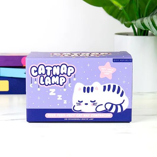 Cat Nap Nachtlicht – Lifestyle im Schlafzimmer leuchtend