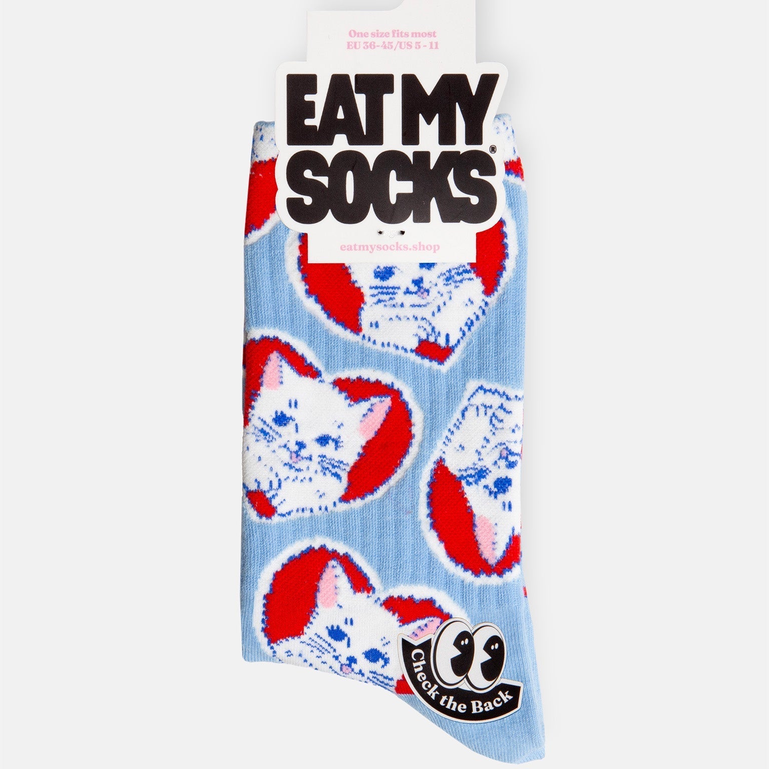 Eat My Socks Lovely Cats – Sneakersocken mit Katzenmotiv, Unisex EU 36–45