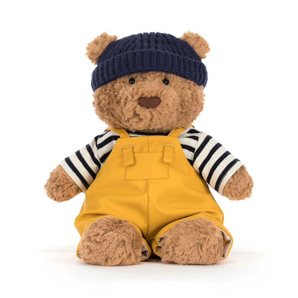 Bartholomew Bear Seafarer Outfit Jellycat – Frontansicht Bär im Seemannsoutfit