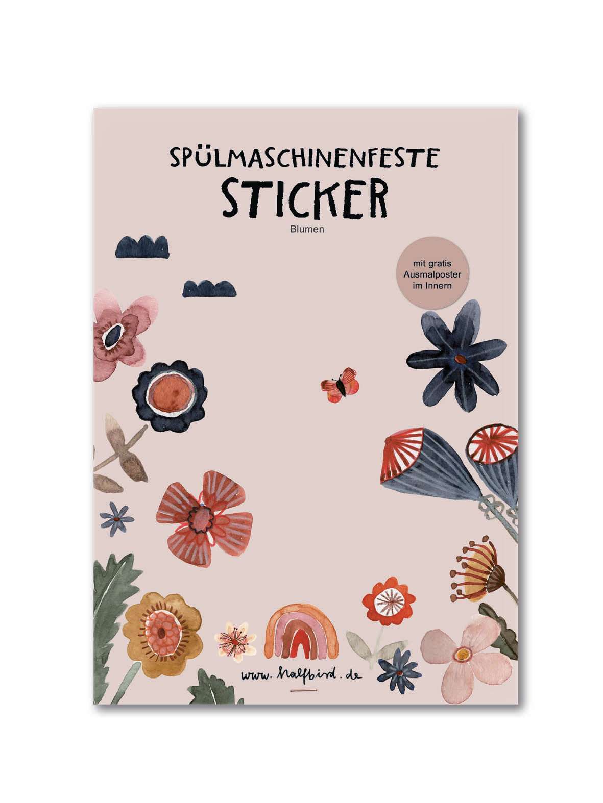 Spülmaschinenfeste Sticker von Halfbird