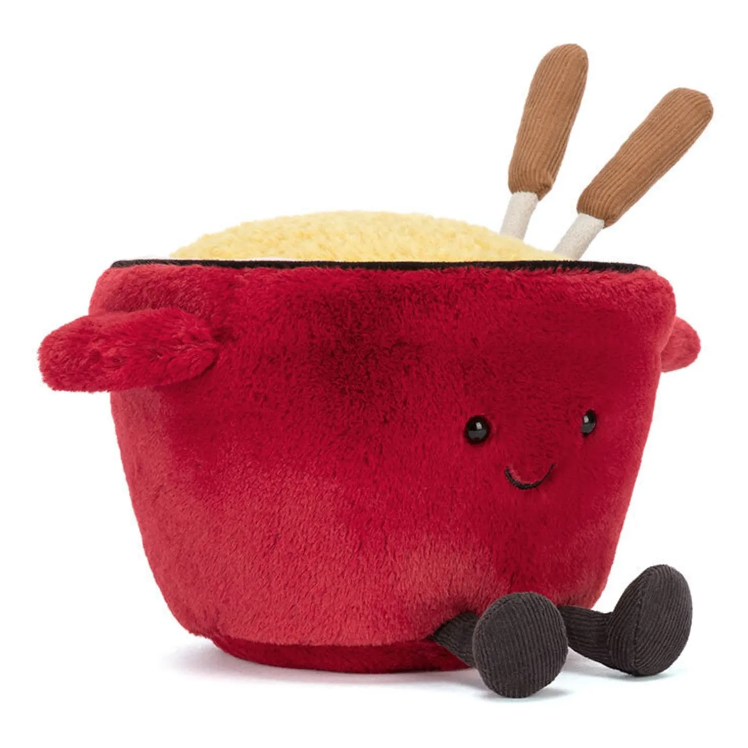 Amuseables Cheese Fondue Jellycat Detail - Fondue Topf Kuscheltier