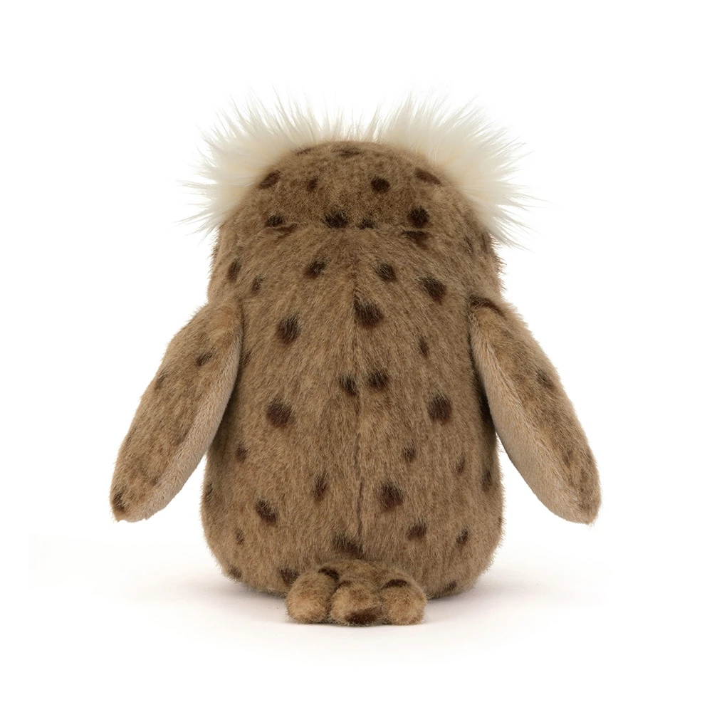 Tawoola Owl Jellycat – Seitenansicht superweicher Plüsch