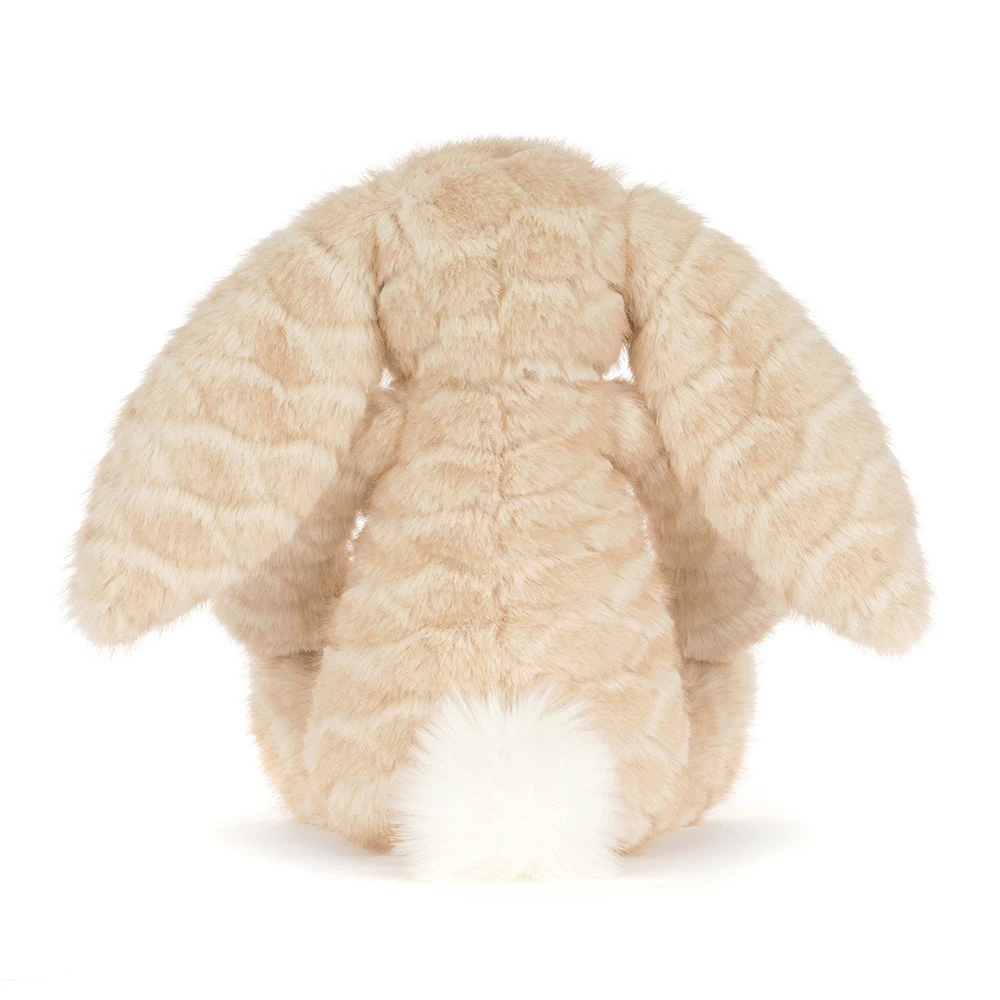 Franilla Luxe Bunny Jellycat – Seitenansicht cremefarbener Luxe-Plüschhase