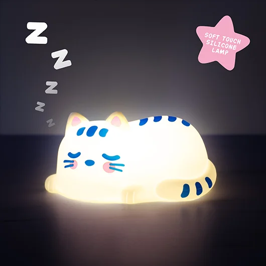 Gift Republic Cat Nap – Detailansicht Soft-Touch Silikon Katze