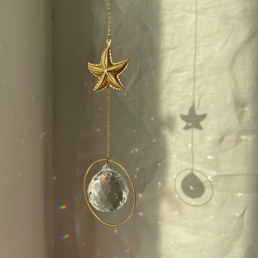 Lichtfänger Seestern von Von Lani – Suncatcher Kristall Meer Fensterdeko