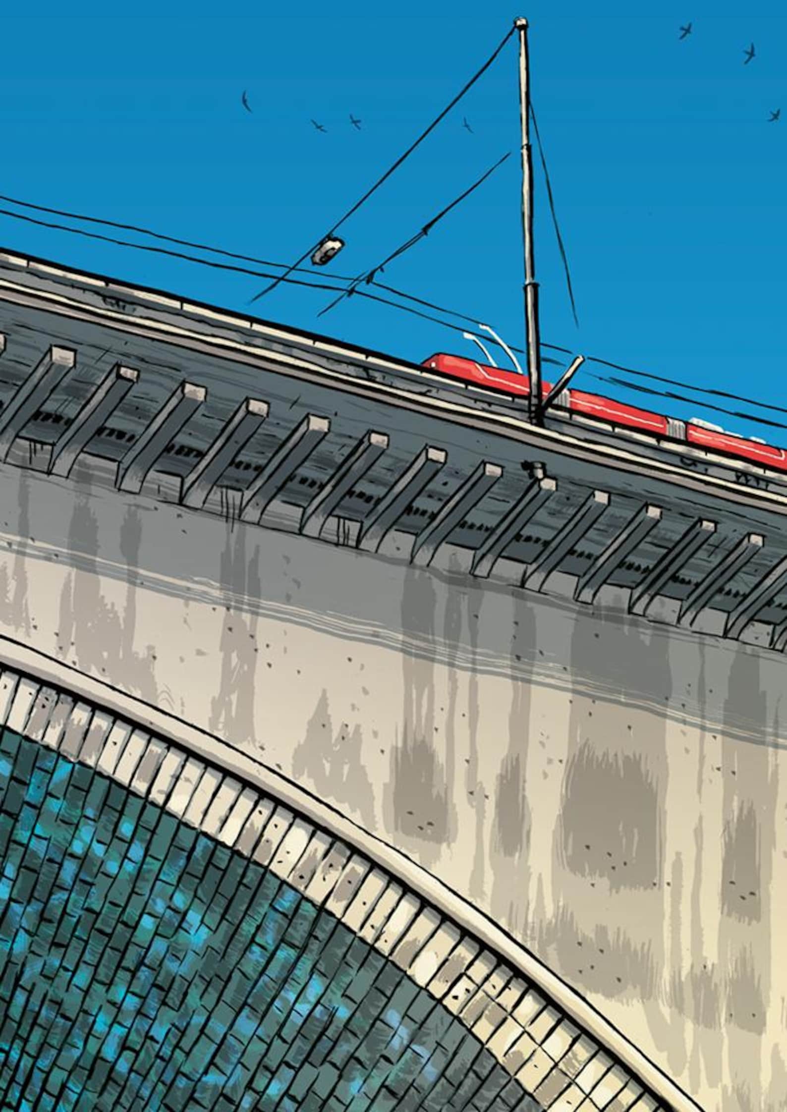 Poster Lorrainebrücke von Benjamin Güdel