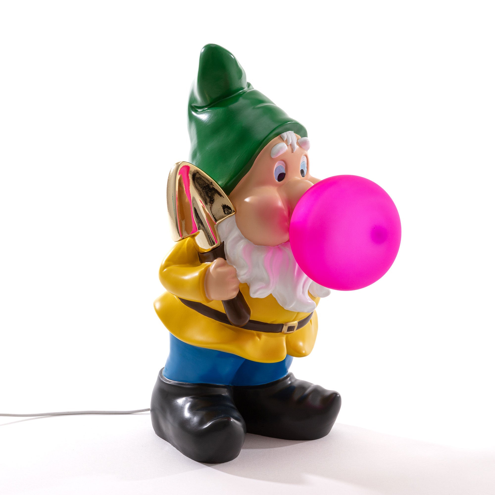Working Gummy Lamp von Seletti – Tischlampe Gummy mit Helm und Laterne, Design Uto Balmoral