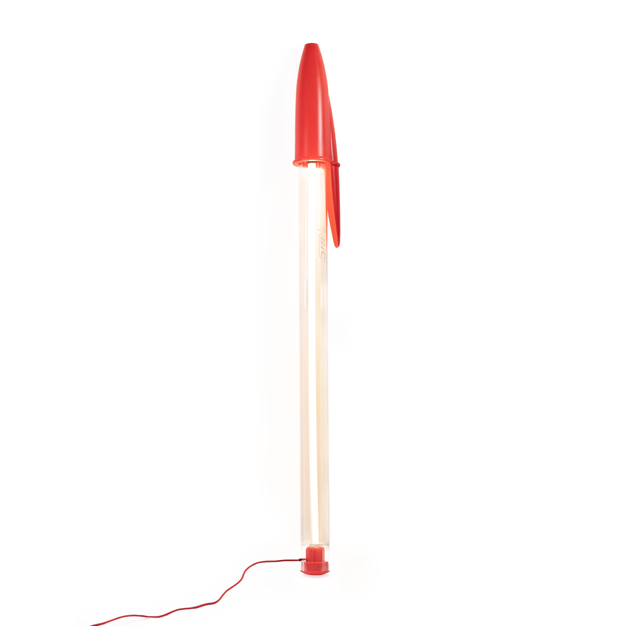 BIC Lamp Schwarz von Seletti × BIC – Stehlampe schwarzer BIC Cristal 173cm