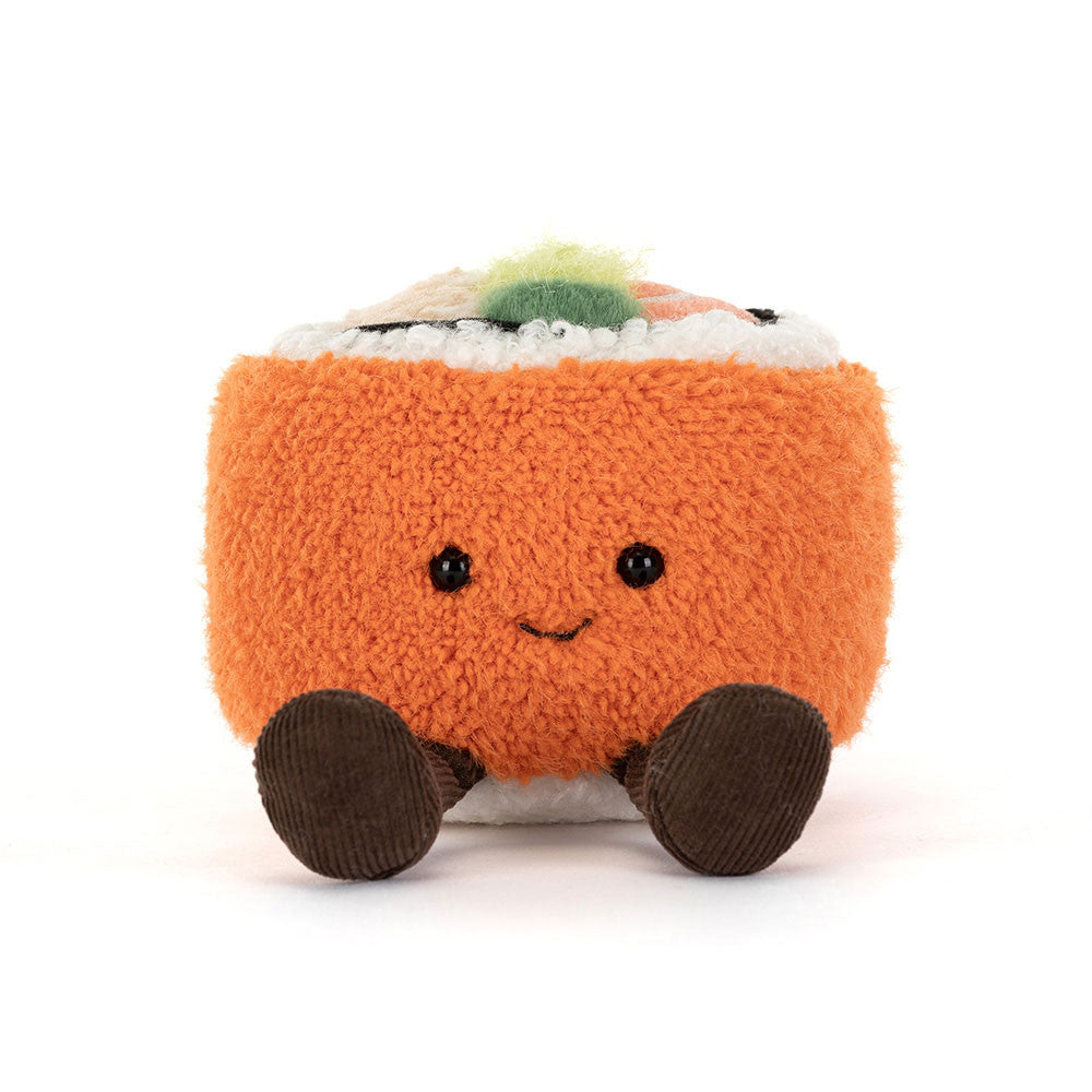 Amuseables Codhi Californian Roll – Jellycat Plüsch-Sushirolle mit Avocado und Sesam