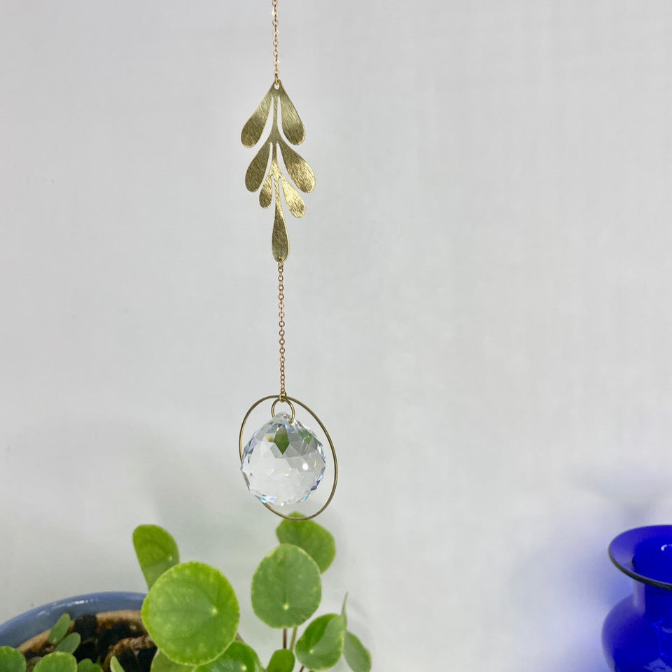 Lichtfänger Gingko von Von Lani – Suncatcher Kristall Natur Fensterdeko