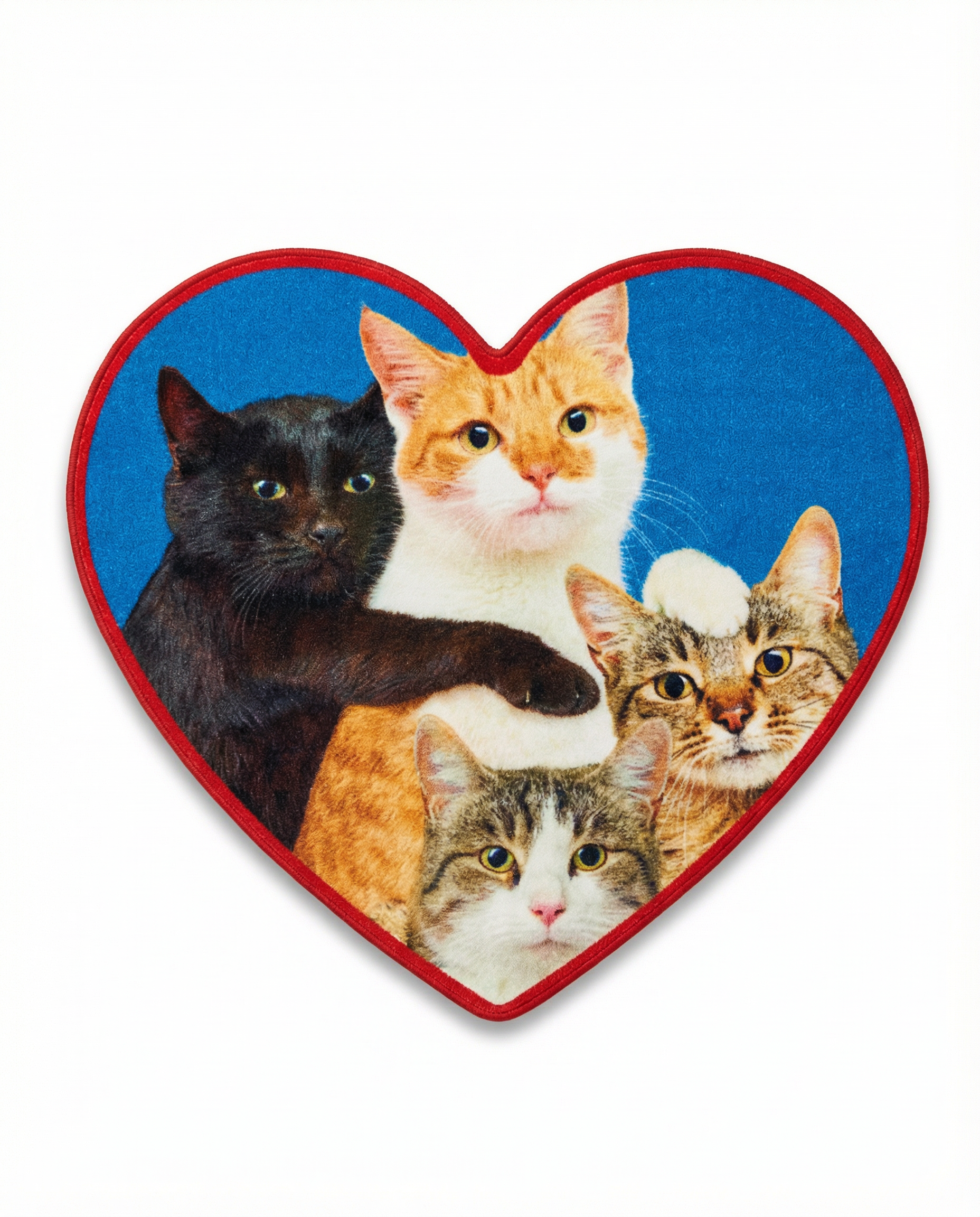 Matte Polycats von Toiletpaper × Seletti – bunte Katzenmuster, 65×72cm Polyester