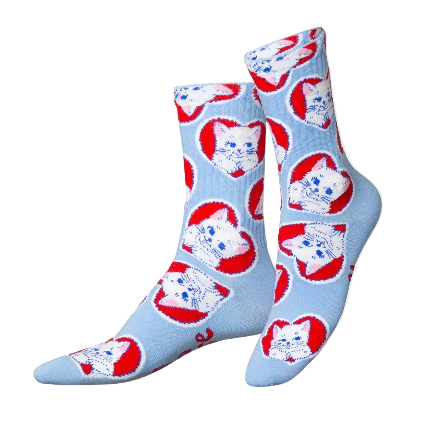 Socken Lovely Cats Sport von Eat My Socks – Frontansicht Flat-Pack Verpackung