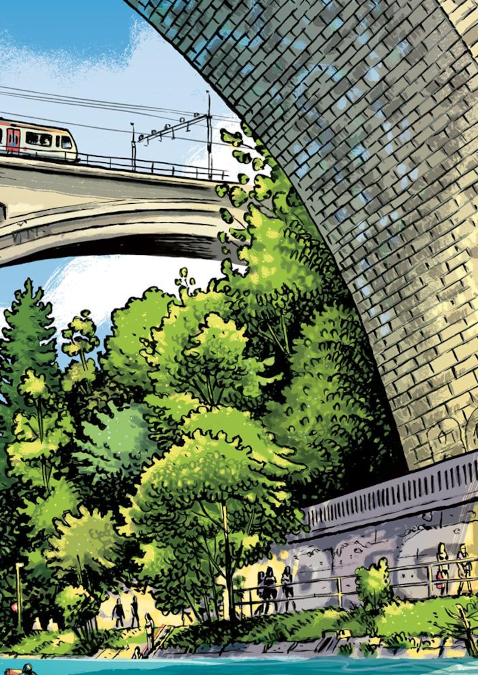 Poster Lorrainebrücke von Benjamin Güdel