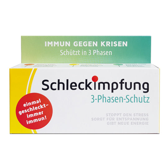 Schleckimpfung von Liebeskummerpillen – 3 Edelfrucht-Lollis rot gelb grün als humoristische Impfkur