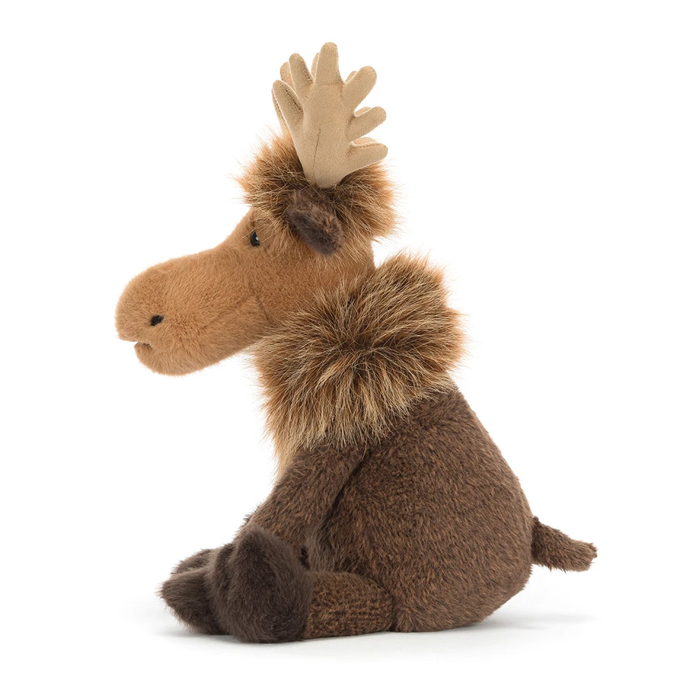 Jellycat Birchly Moose – Detailansicht Gesicht und Geweih