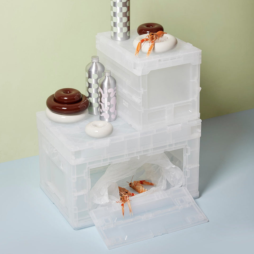 BLOX Large Semi Transparent Studio About – Lifestyle Küche alle drei Grössen kombiniert