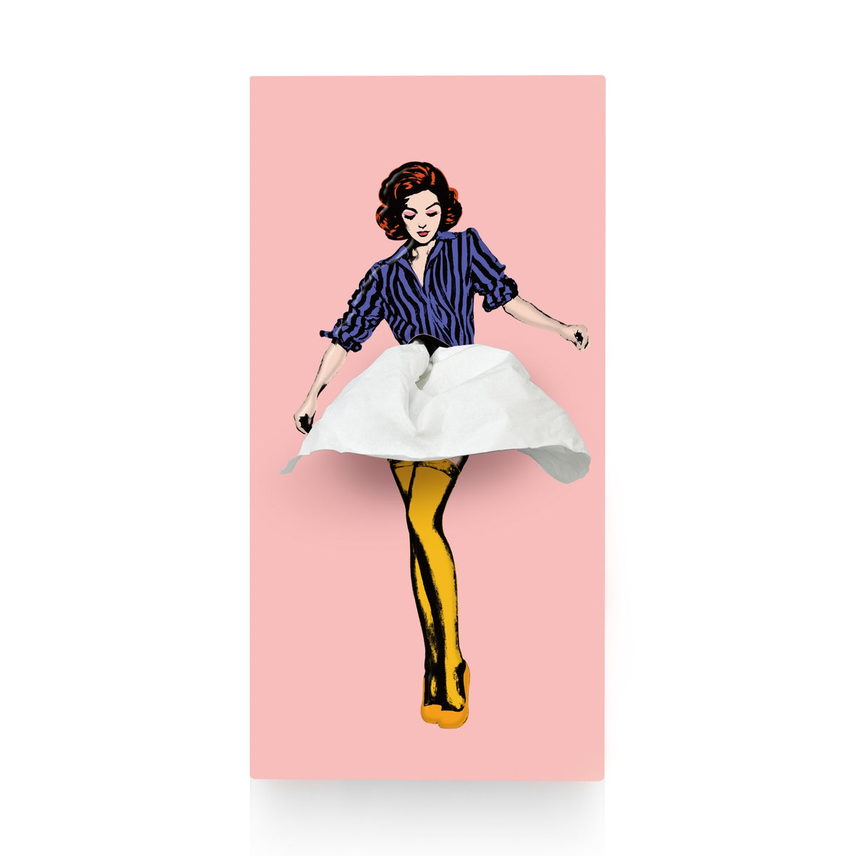 Taschentuchbox Vintage Girl von Spextrum - Retro Maedchen Kleenex Deko Geschenk