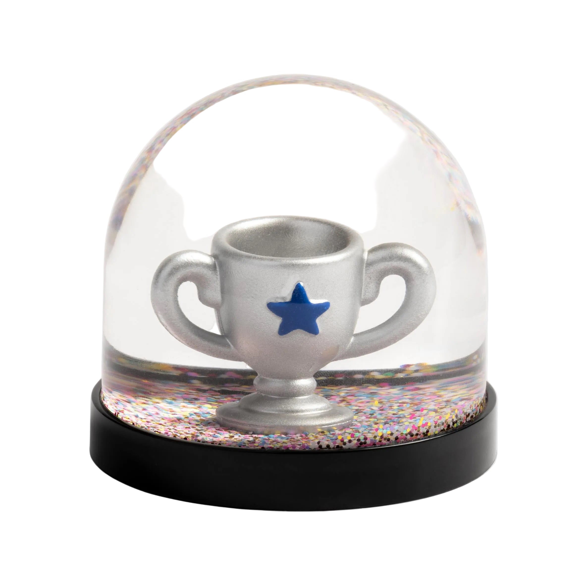Schneekugel Wonderball Trophy von &klevering – goldener Pokal mit Glitter