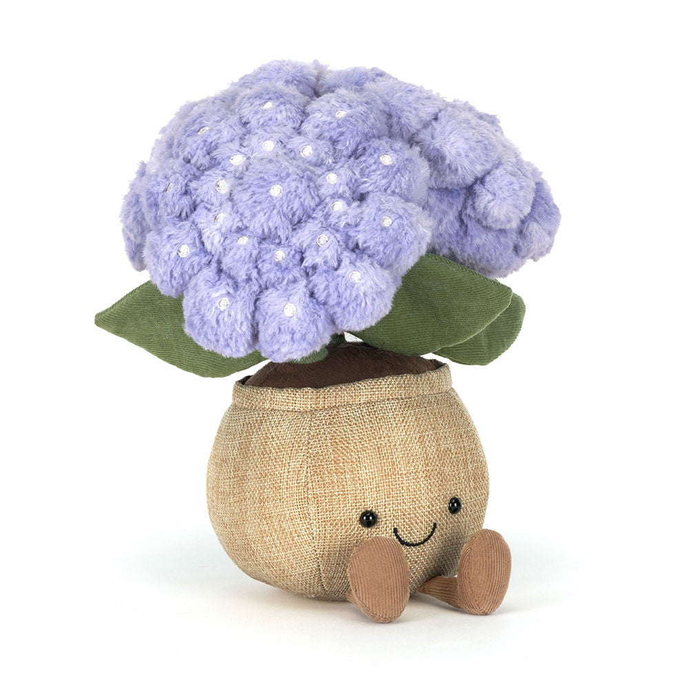 Amuseables Hydrangea Jellycat Detail - Blume Rosa