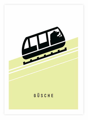 Bern Poster Güsche Hellgrün